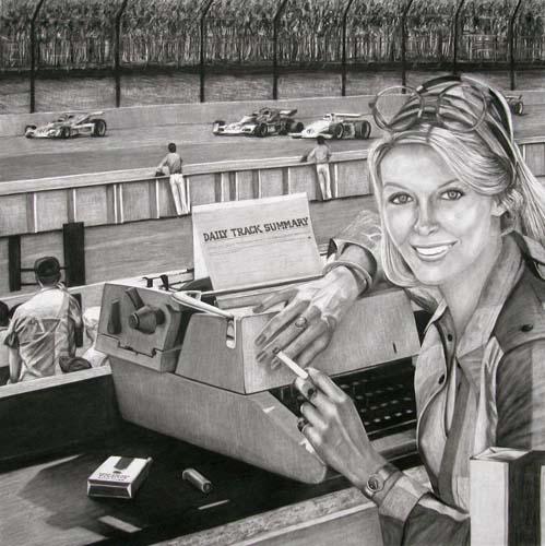 she covers the fastest men on wheels